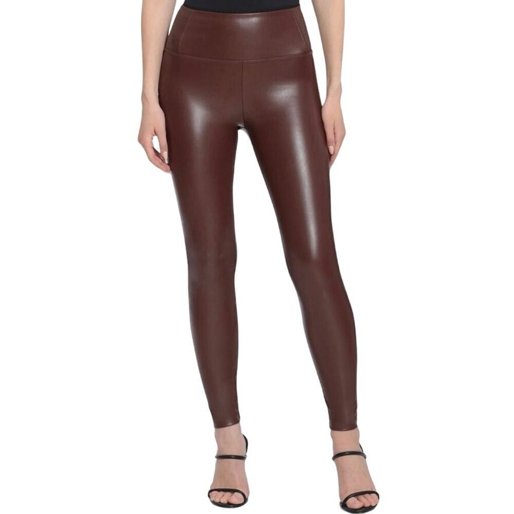 BAGATELLE Faux Leathet Liquid Leggings Pull-On Chestnut Brown - Sz XL - NWT